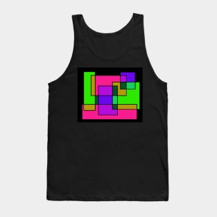 Neon Rectangles - large format Tank Top